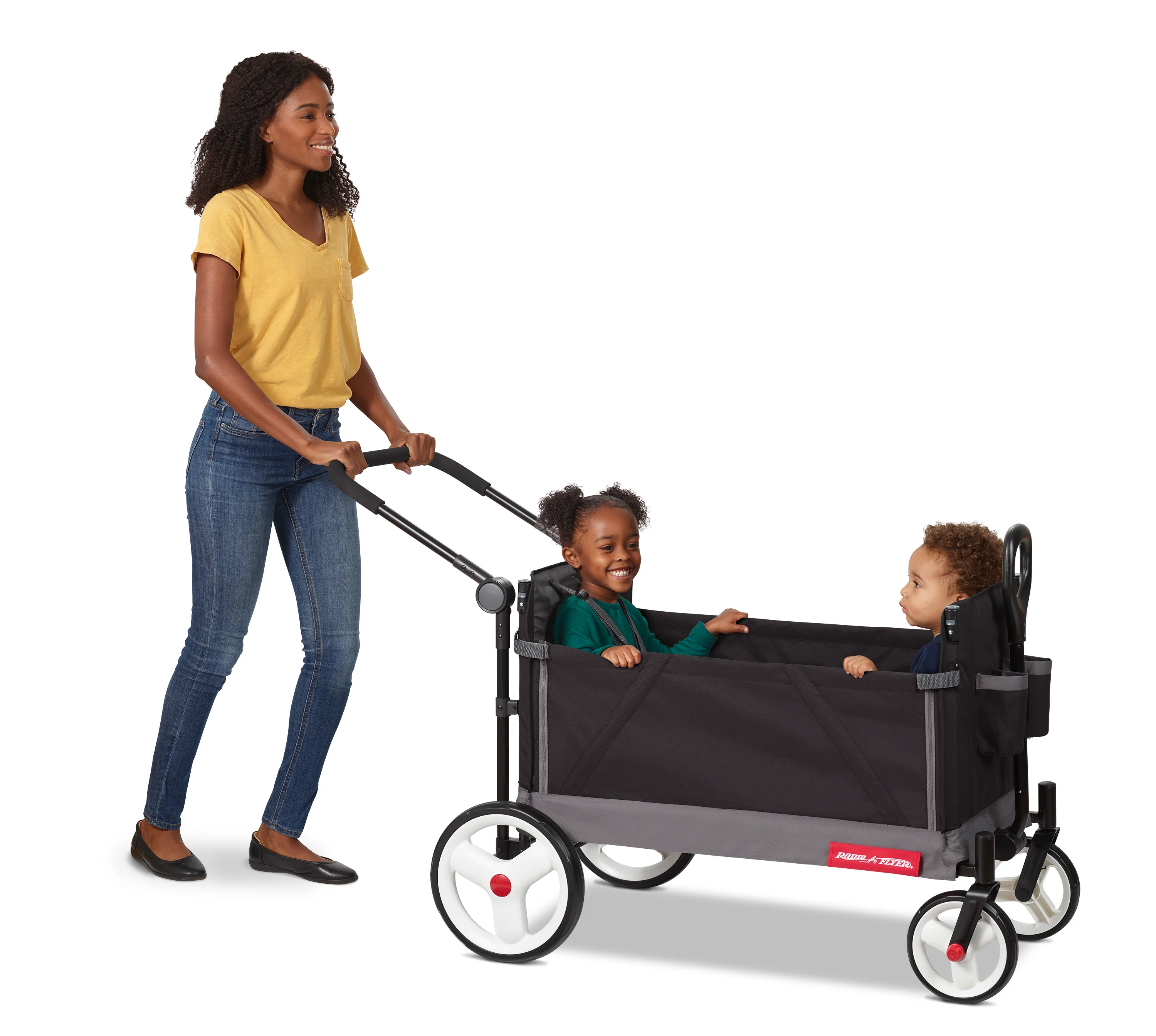 Limited Edition Push & Pull Stroll 'N Wagon - Black - Image 4