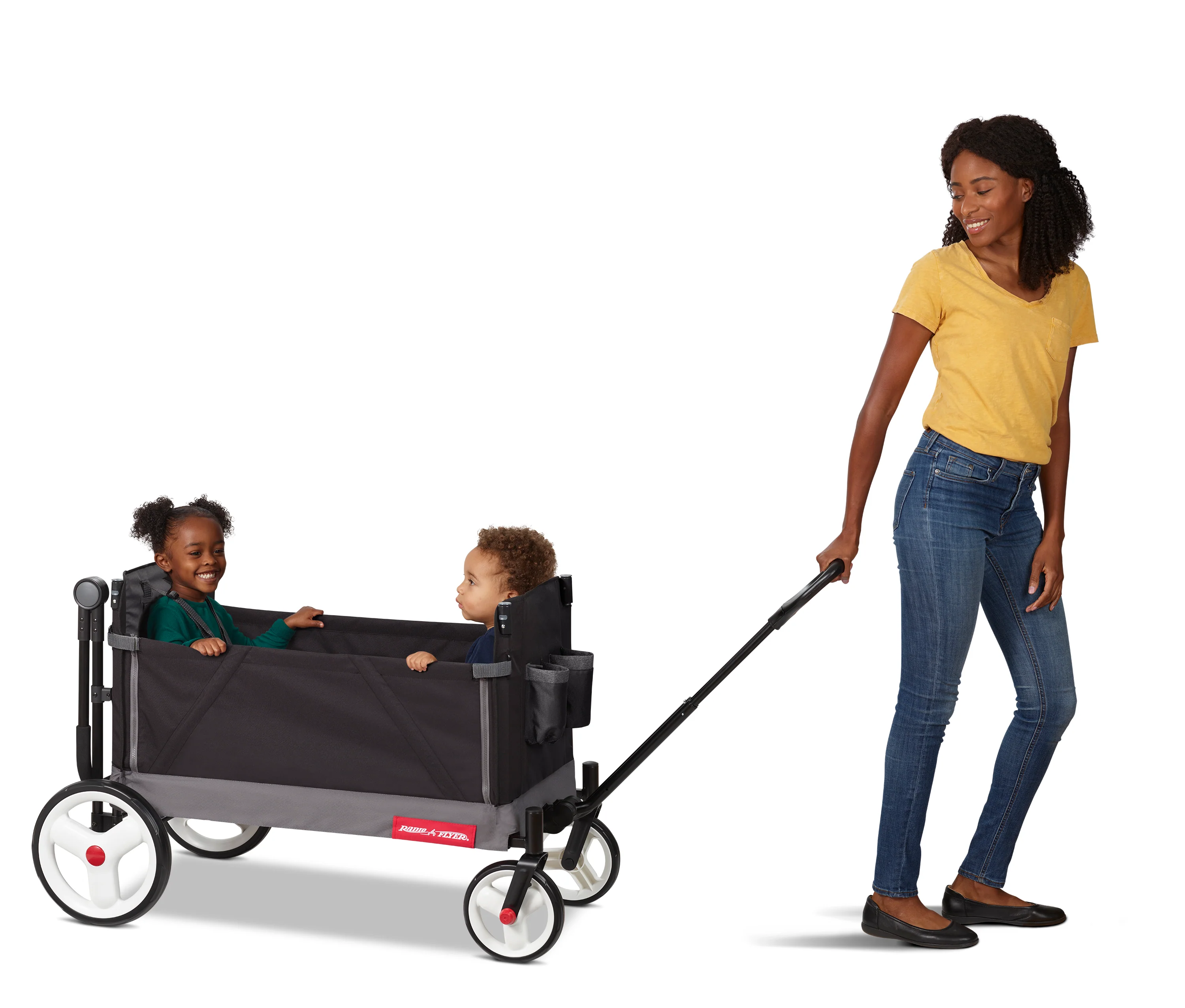 Limited Edition Push & Pull Stroll 'N Wagon - Black - Image 5