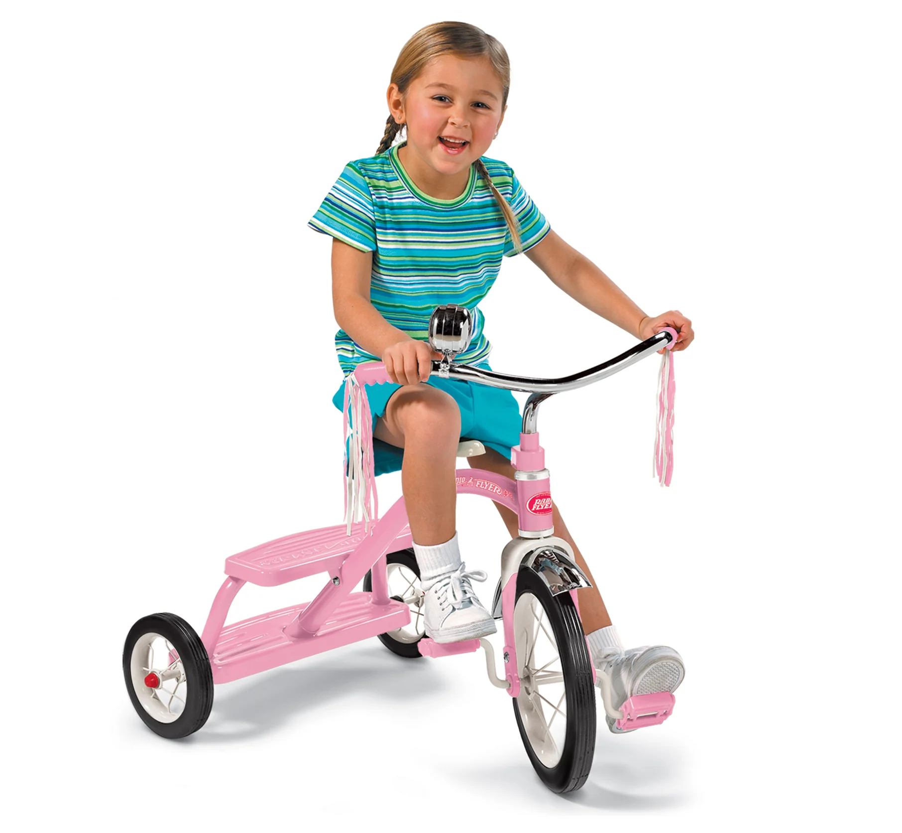 Classic Pink Dual Deck Tricycle - Image 3