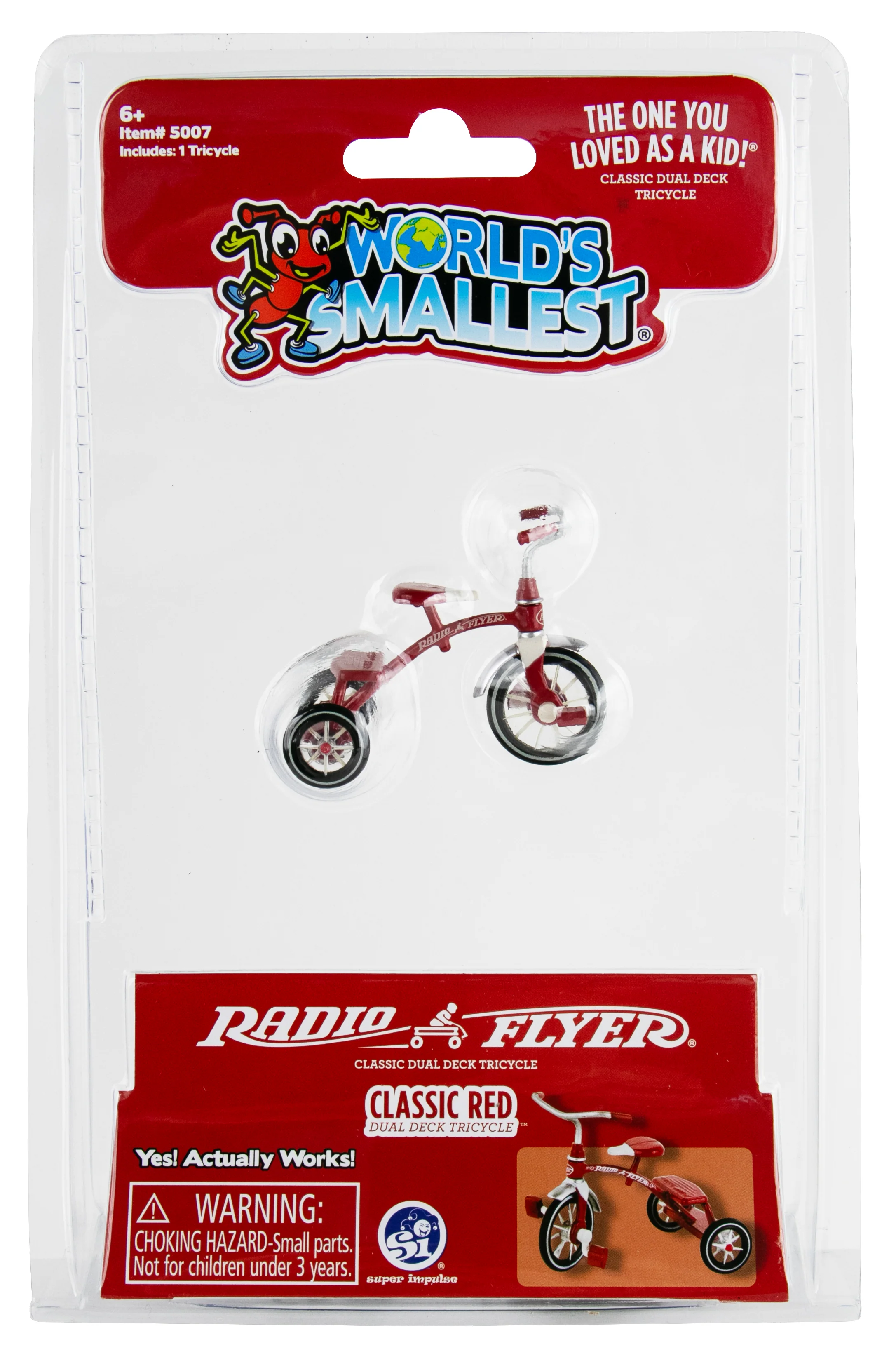 World's Smallest Classic Red Dual Deck Tricycle - Image 4