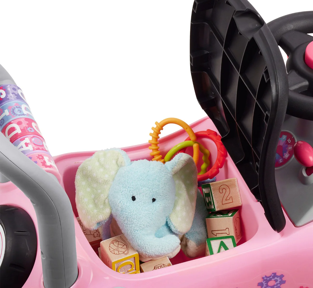 Creativity Car: Pink Ride-On Push Car - Image 4