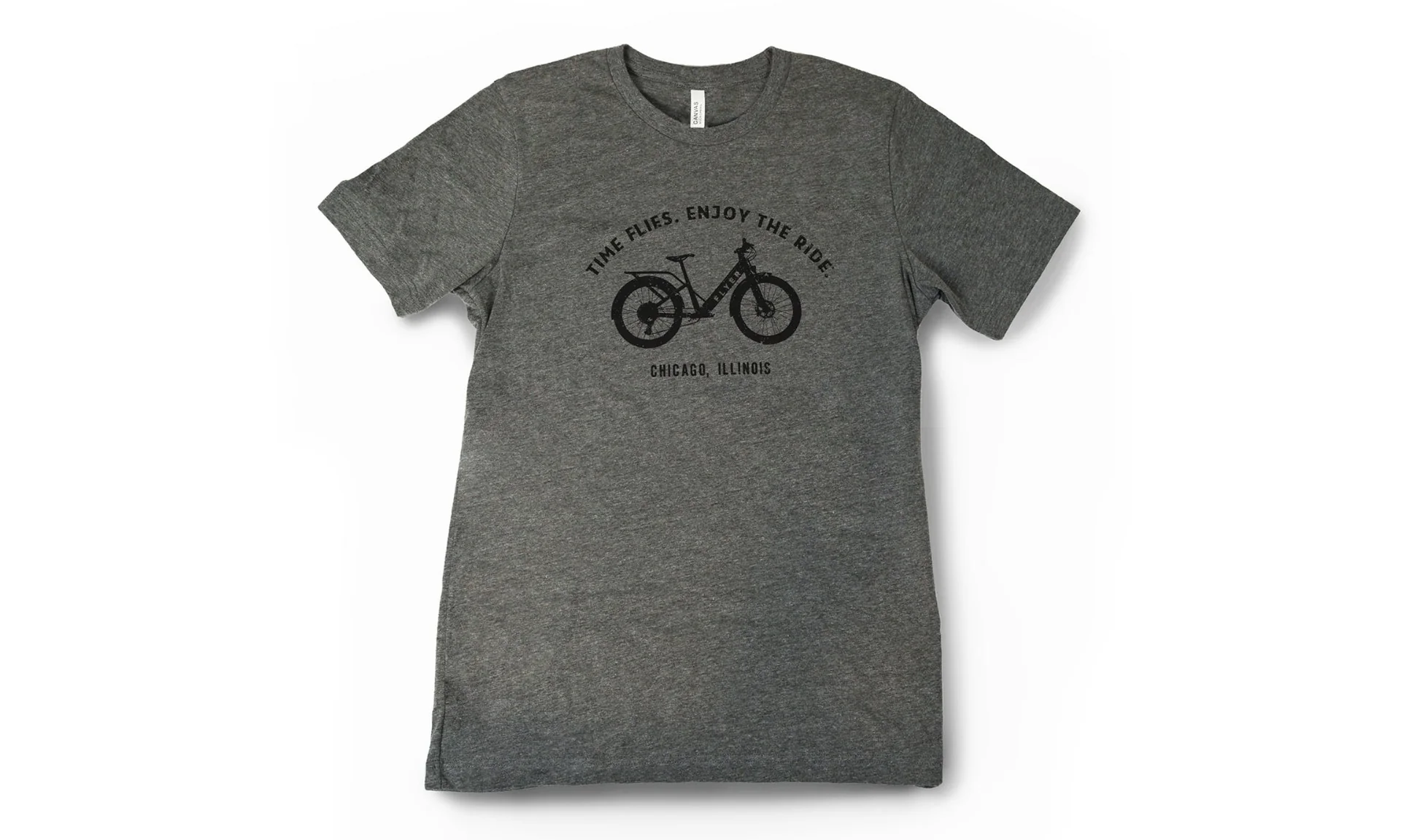Adult Shirt Gray Flyer Bike S