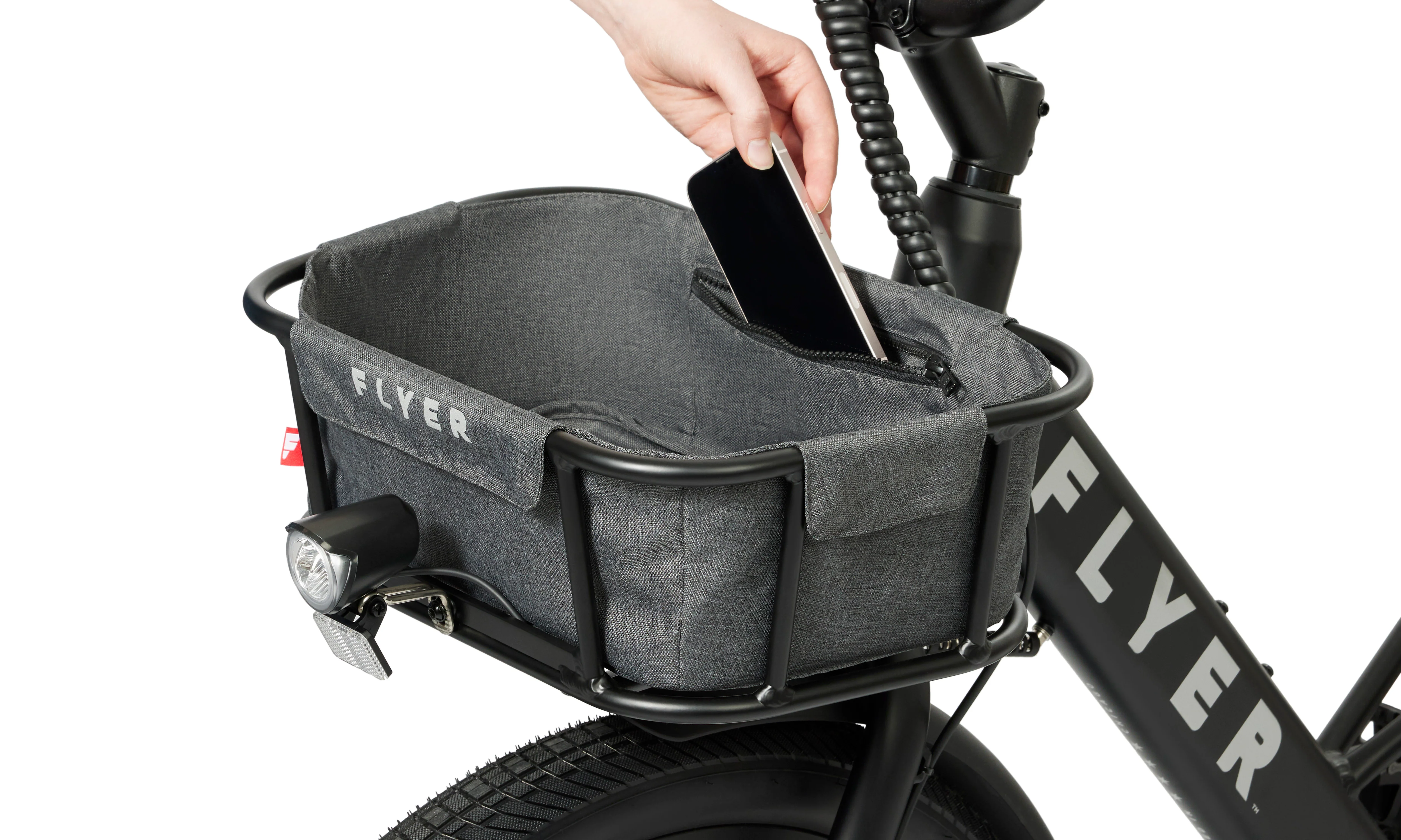 Front Storage Basket - Black - Image 4