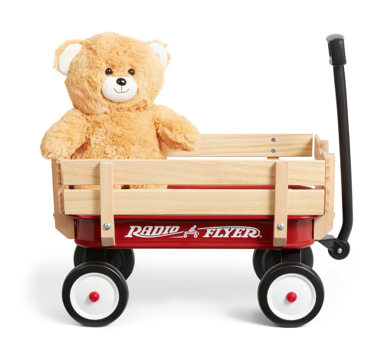 My 1st Steel & Wood Wagon with Teddy Bear - Image 3