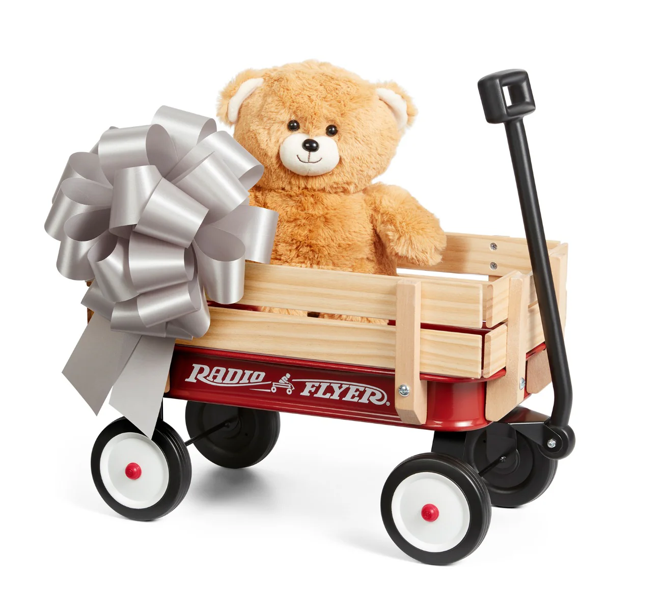 My 1st Steel & Wood Wagon with Teddy Bear - Image 5