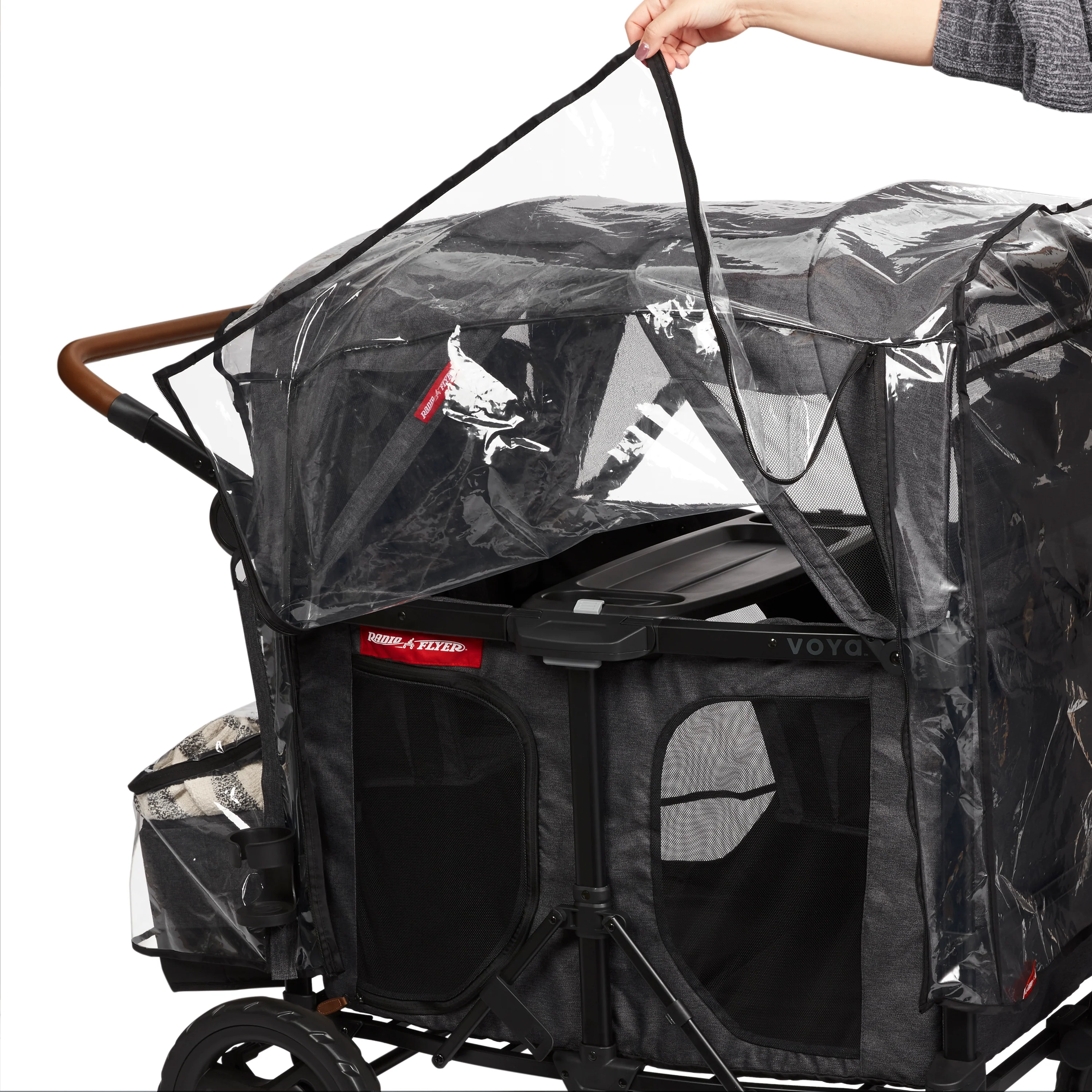 Rain Cover with Bag - Voya Stroller Wagons - Image 11