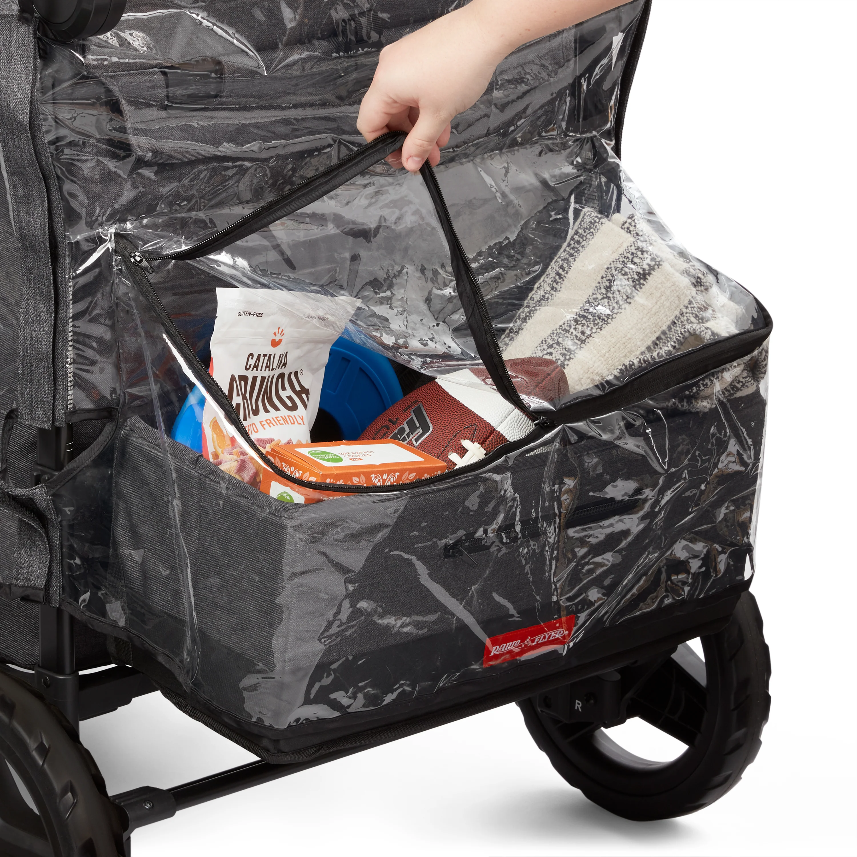 Rain Cover with Bag - Voya Stroller Wagons - Image 13